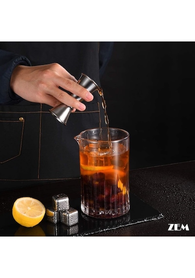 Dişli Mojito Tokmağı Jigger Ve Kokteyl Karıştırma Kaşığı Çatallı