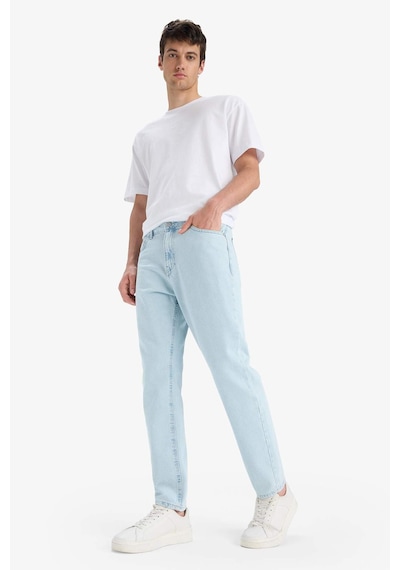 DeFacto %100 Pamuk 90's Slim Fit Dar Kalıp Yüksek Bel Dar Paça Jean Pantolon E7281AX25SMNM63