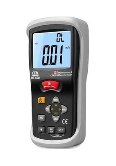 Cem Dt-620 Cfm/cmm Kızılötesi Termometre Ve Anemometre