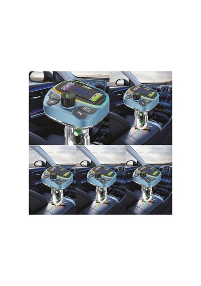Araç İçin Bluetooth Fm Modülatör Transmitter Çakmaklık - Mt9877 İle Uyumlu