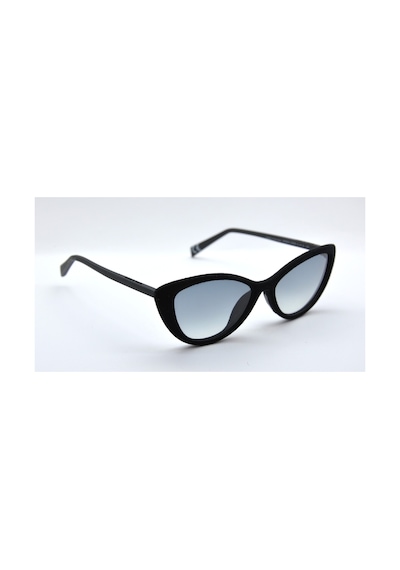 0404v 51 009 Siyah Kadife Cat Eye Gri Kız Çocuk Güneş Gözlüğü Siyah