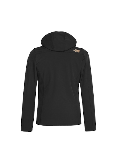 Delpino Su Ve Rüzgar Geçirmez Kürklü Softshell Erkek Mont-Siyah