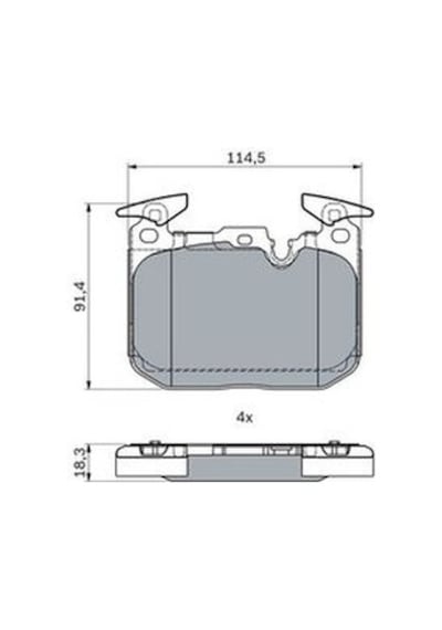 Bmw 4 F32 420d 2.0 2015-2019 Bosch Ön Balata Netpar4947