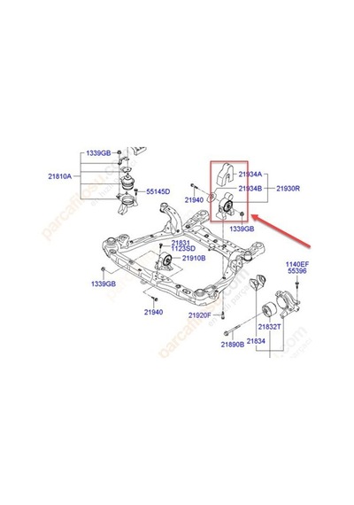 Hyundai Sonata Motor Takoz Arka 2006-2011 219303k300 2.0 Crdı