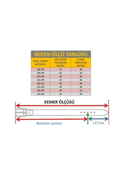 Erkek Hakiki Deri Pantolon Kemeri