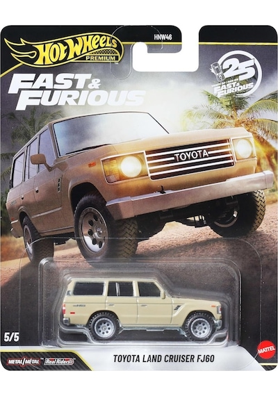 Hot Wheels Premium Series 25.yıl Özel Fast & Furious Toyota Land Cruıser Fj60 Hnw46 - Jhw76 Çok Renkli