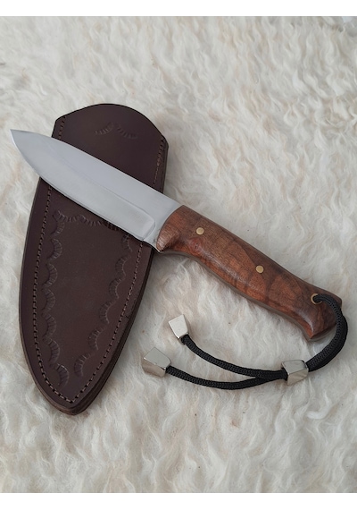 Bushcraft Kamp ve Avcı Bıçağı Kahverengi - Gümüş
