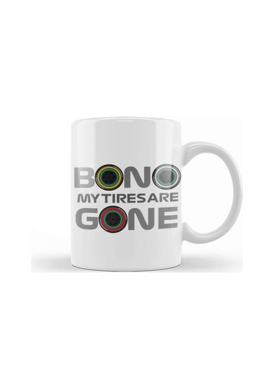 Lewis Hamilton Bono My Tires Are Gone Kupa Bardak Porselen Karışık