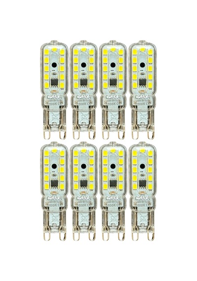 8 Adet Osaka 5w 6500k Beyaz Işık G9 Duylu Led Kapsül Ampul