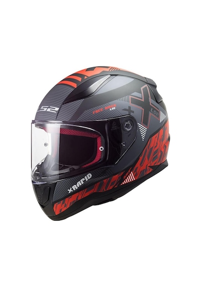 LS2 Rapid Xtreet Kask Kırmızı - Mat Siyah