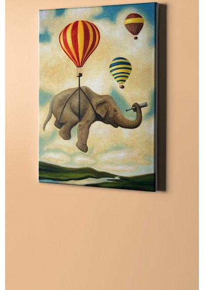 Webstyle Sayılarla Boyama Seti Kasnaklı Gezgin Fil 40 X 50 Cm