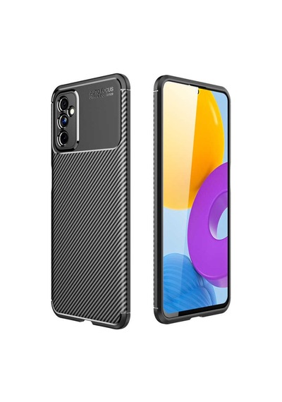 Samsung Galaxy Uyumlu M52 Kilif Lens Karbon Tasarim Negro Silikon Kapak 484823350
