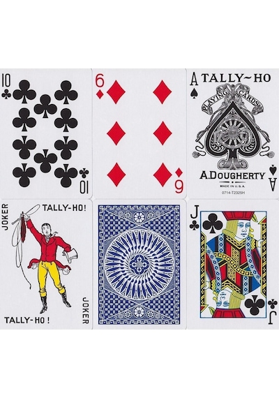 Tally-ho Circle Back Mavi Blue Oyun Kağıdı İskambil Kartları Destesi