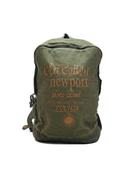 Old Cotton Leone Bag Oil Sırt Çantası Haki