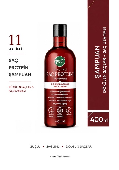 11 Aktifli Saç Proteini Şampuan Dökülen Saçlar Ve Saç Uzaması 400 Ml Tüm Saç Tipleri