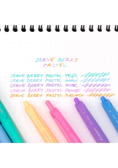 Serve Berry 0.7 Mm Jel Kalem Pastel Turuncu
