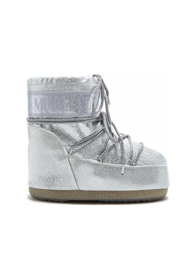 Moon Boot İcon Low Glitter Kadın Bot-1409440 Gümüş
