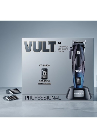 Vult Vt-10600 Profesyonel Kablosuz Tıraş Makinesi - 9000 Rpm Tam Hız Motor - 2500mah Lityum Pil - 210 Dk Çalışma Süresi - Dijital Lcd Ekran Rpm & Güç - 0.5mm-4mm Hassas Tarak Seti - Saç & Sakal Vult Vt-10600 Profesyonel Kablosuz Tıraş Makinesi - 9000 Rpm Tam Hız Motor - 2500mah Lityum Pil - 210 Dk Çalışma Süresi - Dijital Lcd Ekran Rpm & Güç - 0.5mm-4mm Hassas Tarak Seti - Saç & Sakal