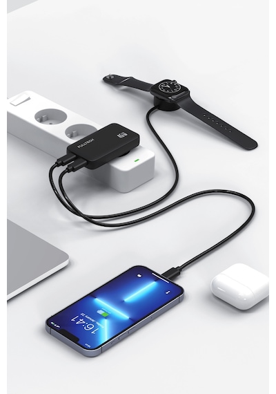 Fulltech Prime Slim Fc69 45w Gan Hızlı Şarj Adaptörü Usb-c + Usb-a Çift Port Şarj Cihazı