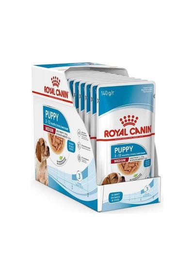 Royal Canin Medium Puppy Orta Irk Yavru Köpekler İçin Parça Etli Konserve Mama 140 Gr X 10 Adet