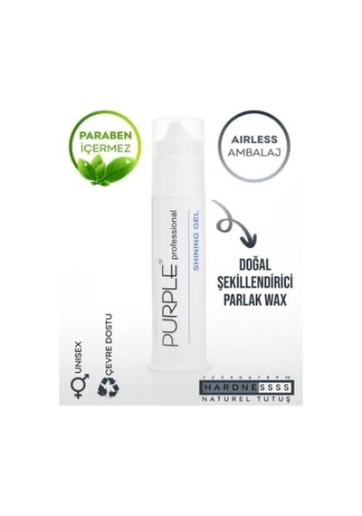 Professional - Purple Shining Gel Wax - Parlak Wax - 2 Li Paket