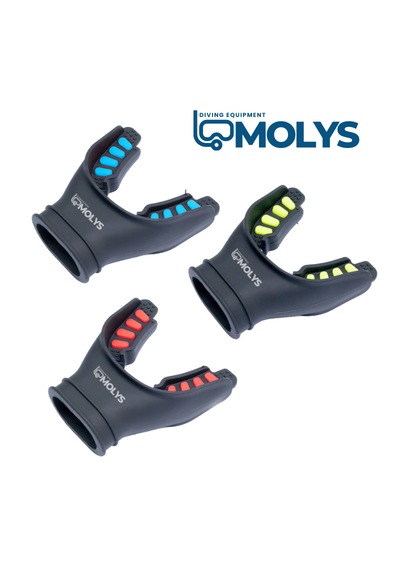 Molys Dalış Regülatör Ağızlığı Maps Konforlu, Kaymaz, Tam Uyum Mavi