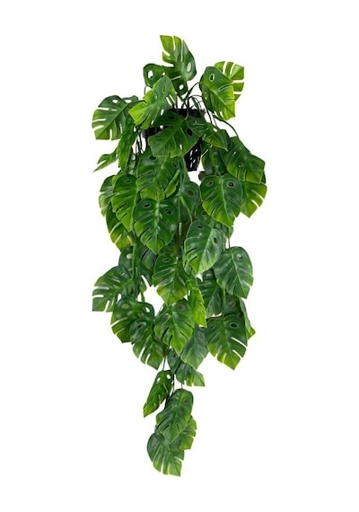 Yapay Çiçek Saksıda Sarkan Monstera Deve Tabanı Yapay Sarmaşık Pa