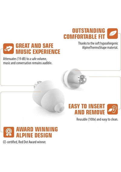 Alpine Alpine Partyplug 2015, 19 Db Müzik Kulak Koruyucu, Konser Ve Festival İçin