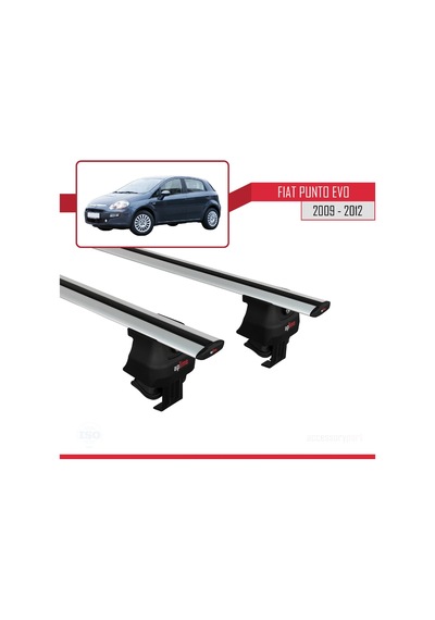 Fiat Punto Evo 199 2009-2012 Arası İle Uyumlu Ace-4 Ara Atkı Tavan Barı Gri