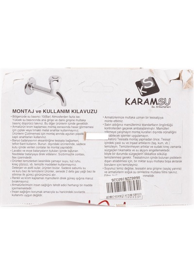 Uzun Musluk Karamsu Uzun Çamaşır Musluğu