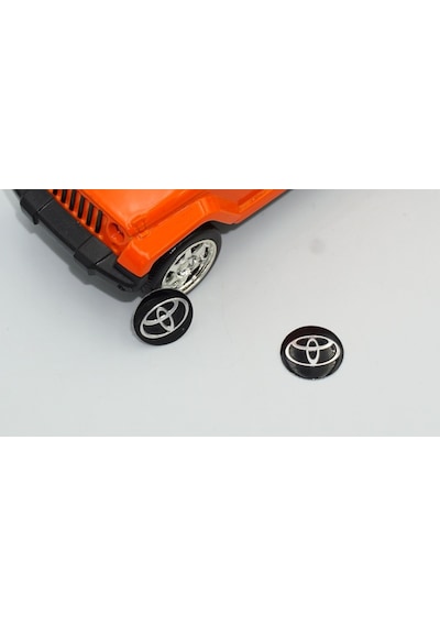 Toyota Uyumlu Oto Anahtar 3M Metal Alaşım Logo 2Li Set