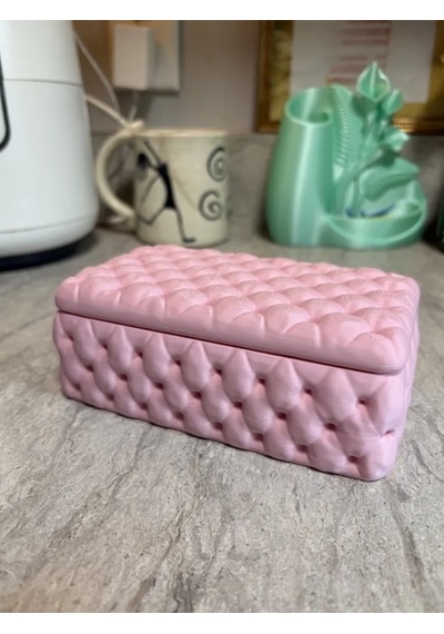 Kapitone Kutu Ve Özel Tasarım Düzenleyici Pembe