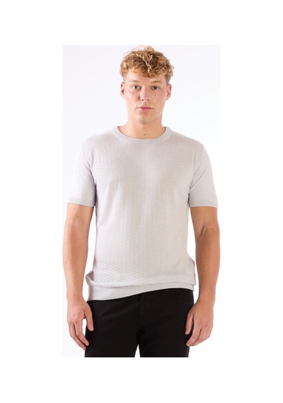 Dufy O Yaka Triko Tshirt A. Gri