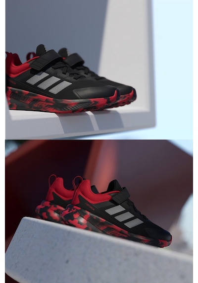 Adidas Forta Run 4.0 El Kh9115 Çocuk Spor Ayakkabı Siyah Siyah - Kırmız