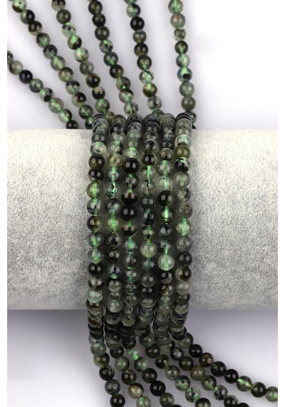 Prehnite Doğal Taş Dizi 4 Mm Küre Kesim Çok Renkli