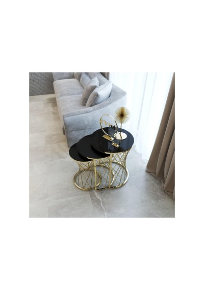 Usta Mekan Hasır Telli Model Gold Zigon Siyah Temperli Cam Gold - Siyah