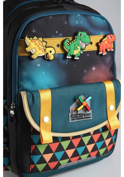 Ççs Kids Premium Okul Çanta Seti 3'lü İlkokul Ortaokul Sırt Çantası Termal Beslenme Çantası Kalemlik Siyah 51980