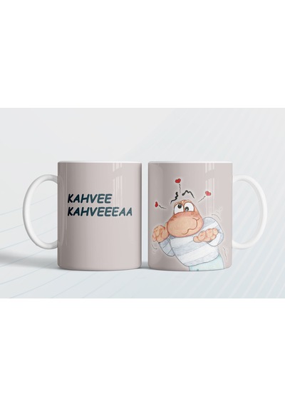Kahveeee Kahveeeaa Hediye Kupa Love Bug-t Bej