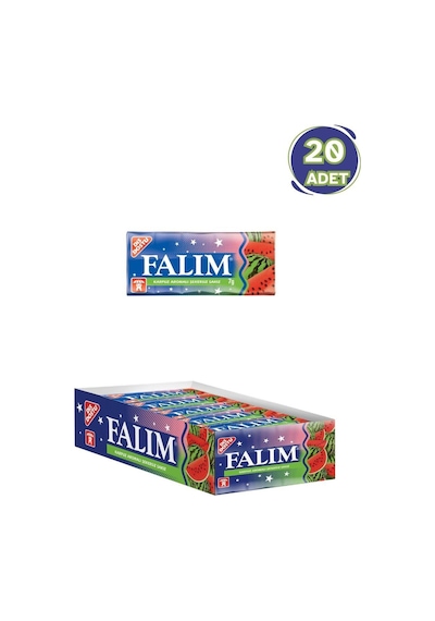 Falım Karpuz Aromalı Sakız 7 Gr - 20 Adet