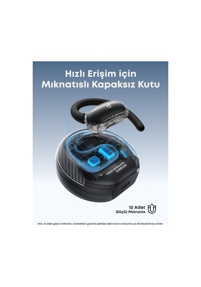 Open-ear Bluetooth Kulaklık, 21 Saat Oynatma Süresi İle Ip55 Su Geçirmez