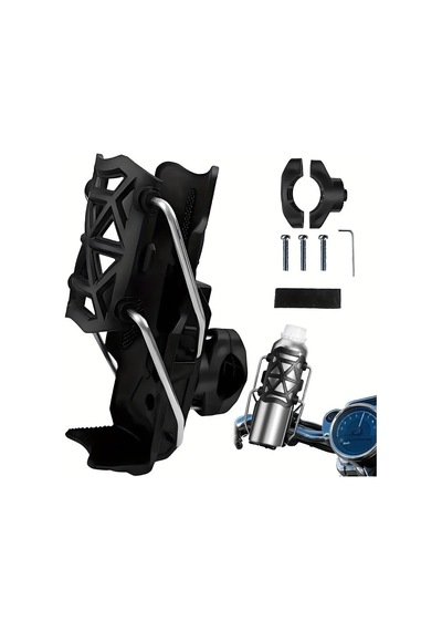 H371 Universal Bisiklet Termos Tutucu 360 Dönebilen Motosiklet Suluk Gidon Tipi Bardak Tutucu 1.26-3.2 Çok Renkli