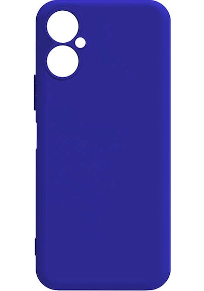 Noktaks - Tecno Uyumlu Tecno Camon 19 Neo - Kılıf Mat Soft Esnek Biye Silikon - Mavi
