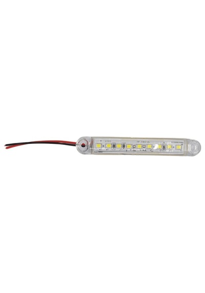 10 Adet Beyaz Parmak Lamba 9 Led Su Geçirmez 12v 24v Emir