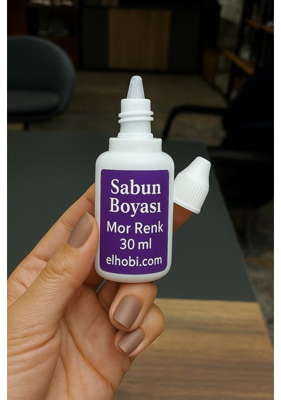 1 Adet Sabun Boyası Veya Renklendirici - Mor - 30 Ml