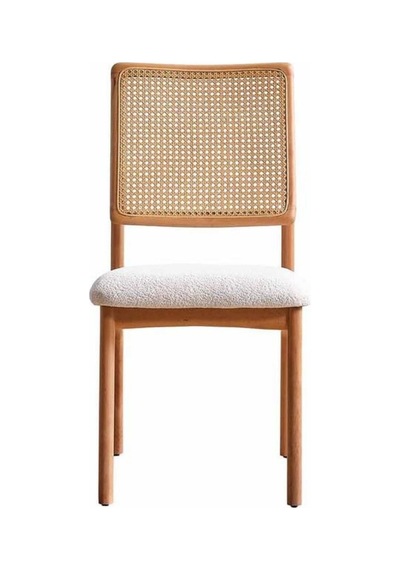Hermes Plazma Hazeranlı Model Hasırlı Ahşap Sandalye Natural - Beyaz