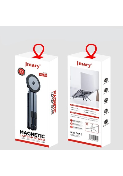 Jmary Ms-99 Ayarlanabilir Çok Fonksiyonlu Magnetik Apple Uyumlu MacBook Notebook Standı Siyah