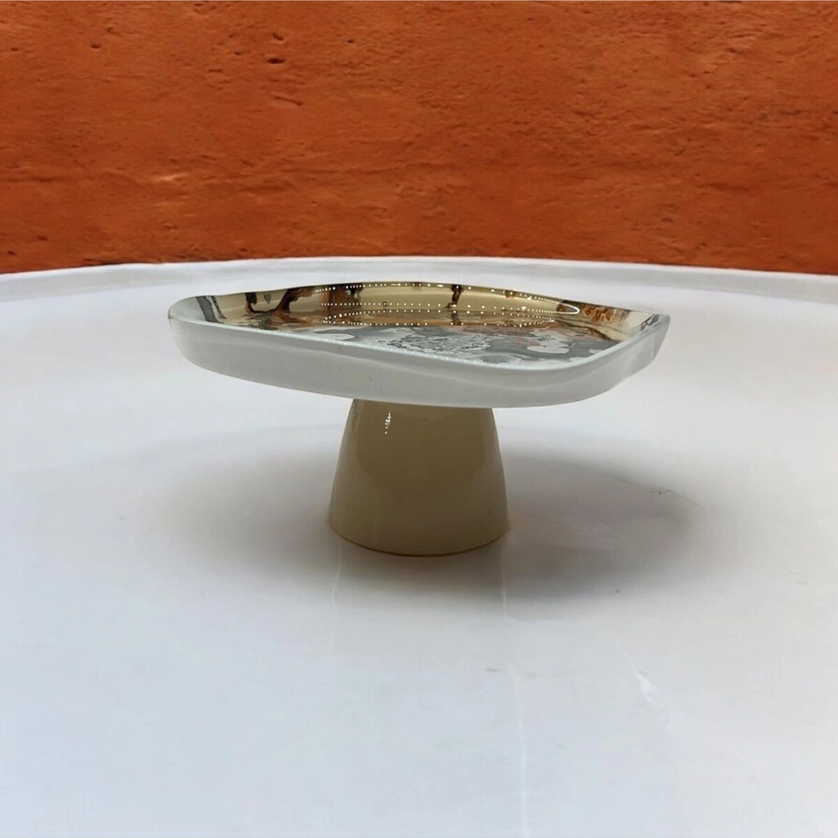 Bernardo Cam Kronos 18 Cm Ayaklı Tabak