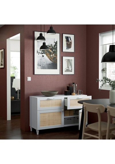 Dolap Kombinasyonu, Beyaz, 120x42x74 Cm, Studsviken, Kabbarp Beyaz