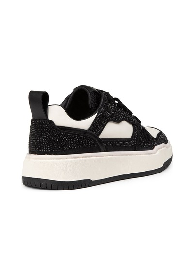 Deery Kadın Hakiki Deri Siyah Taş Detaylı Sneaker - 25359zsyhc01 Siyah