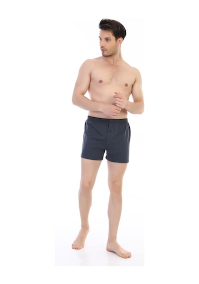 Çift Kaplan Erkek Penye Füme Boxer 805 Füme